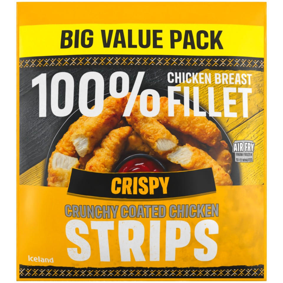 Iceland Crispy Crunchy Coated Chicken Strips 850g