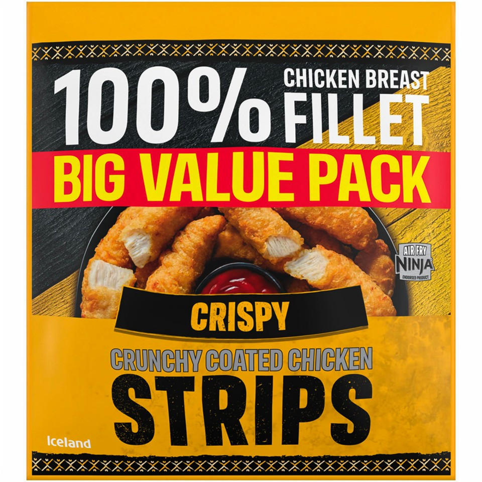 Iceland Crispy Crunchy Coated Chicken Strips 850g