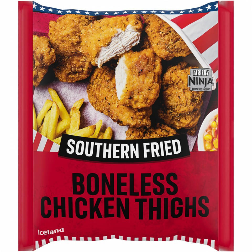 Iceland Southern Fried Boneless Chicken Thighs 500g