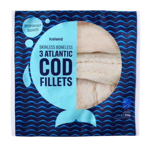 Iceland Atlantic Cod Fillets 320g