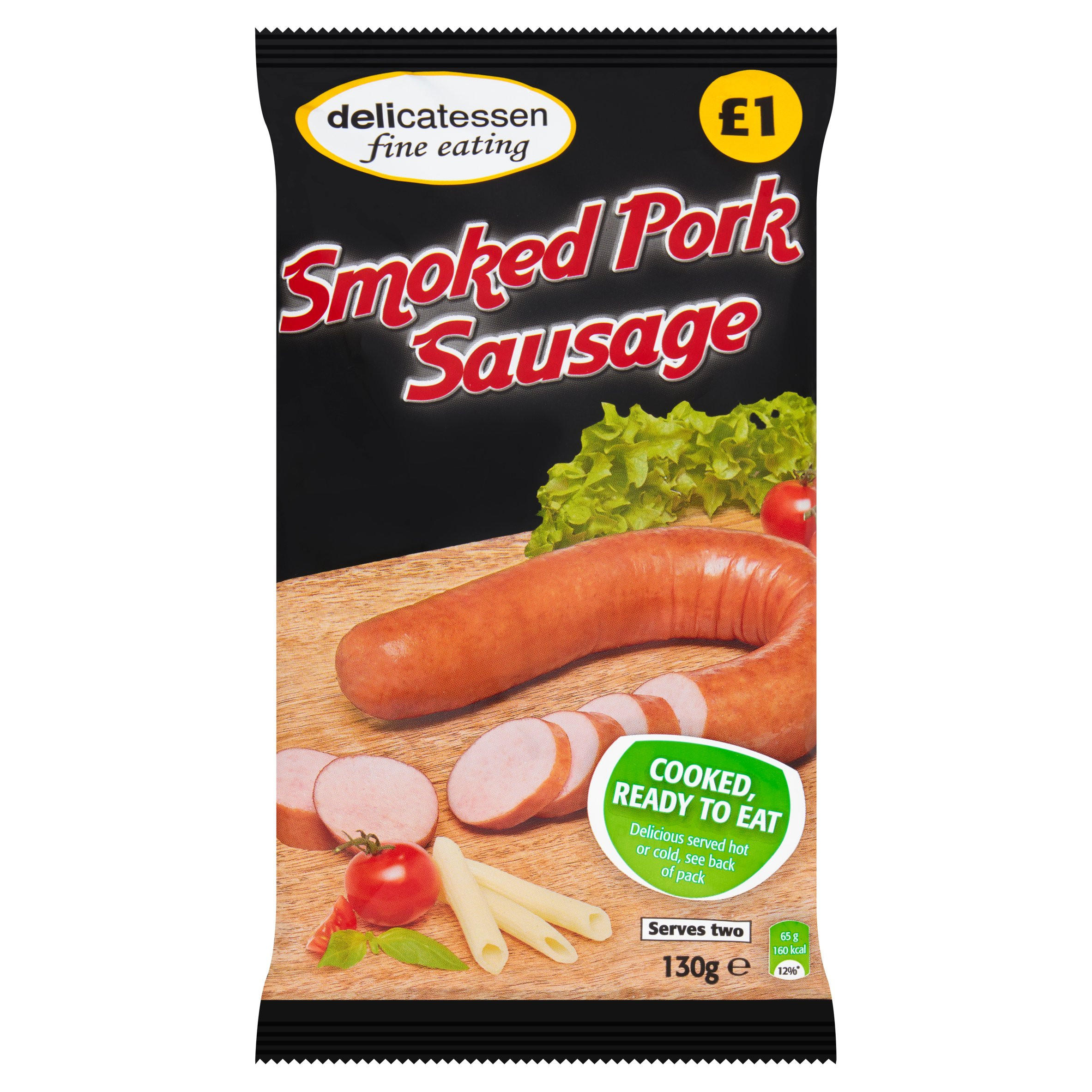 Delicatessen Fine Eating Smoked Pork Sausage 160g