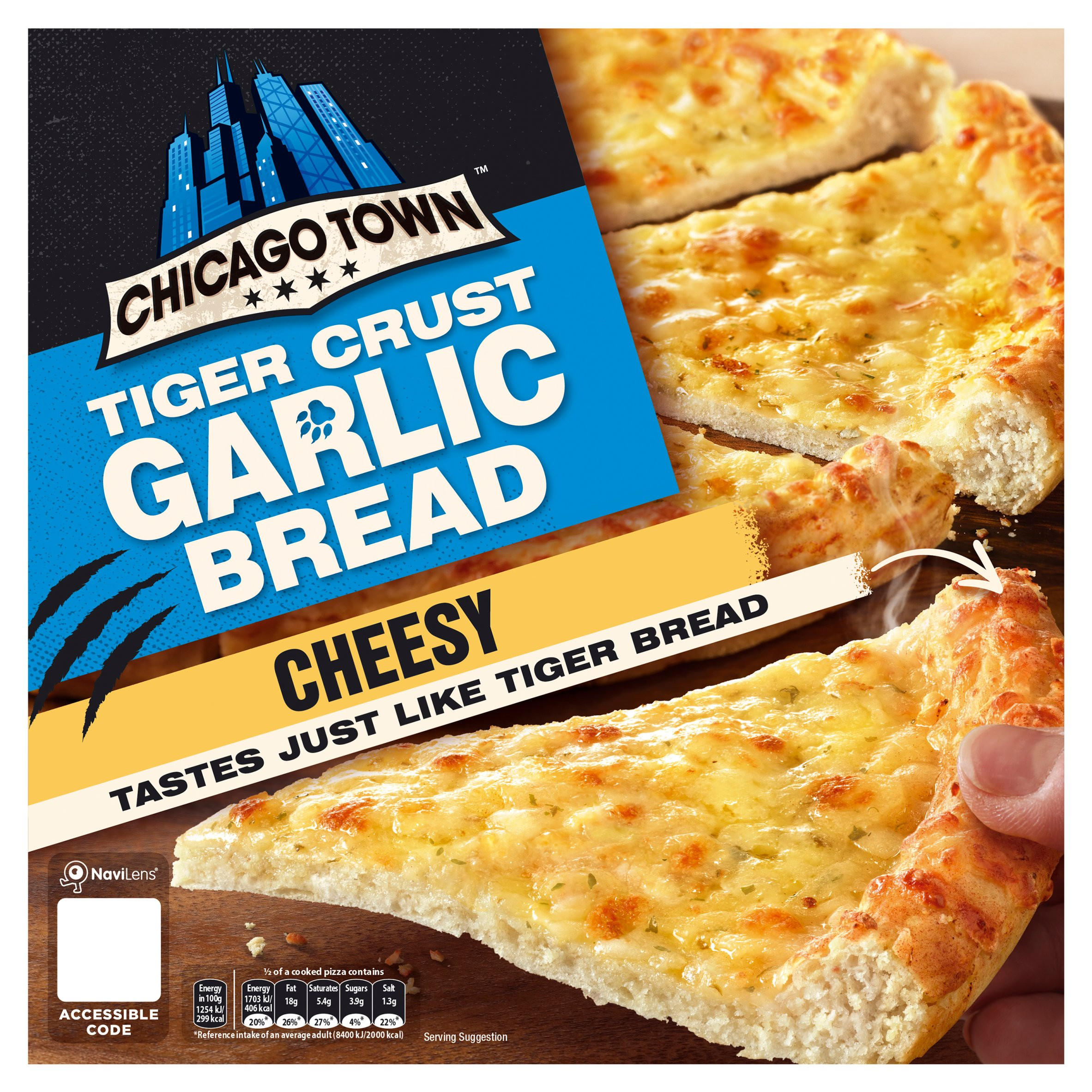 Chicago Town Tiger Crust Cheesy Garlic Bread 258g