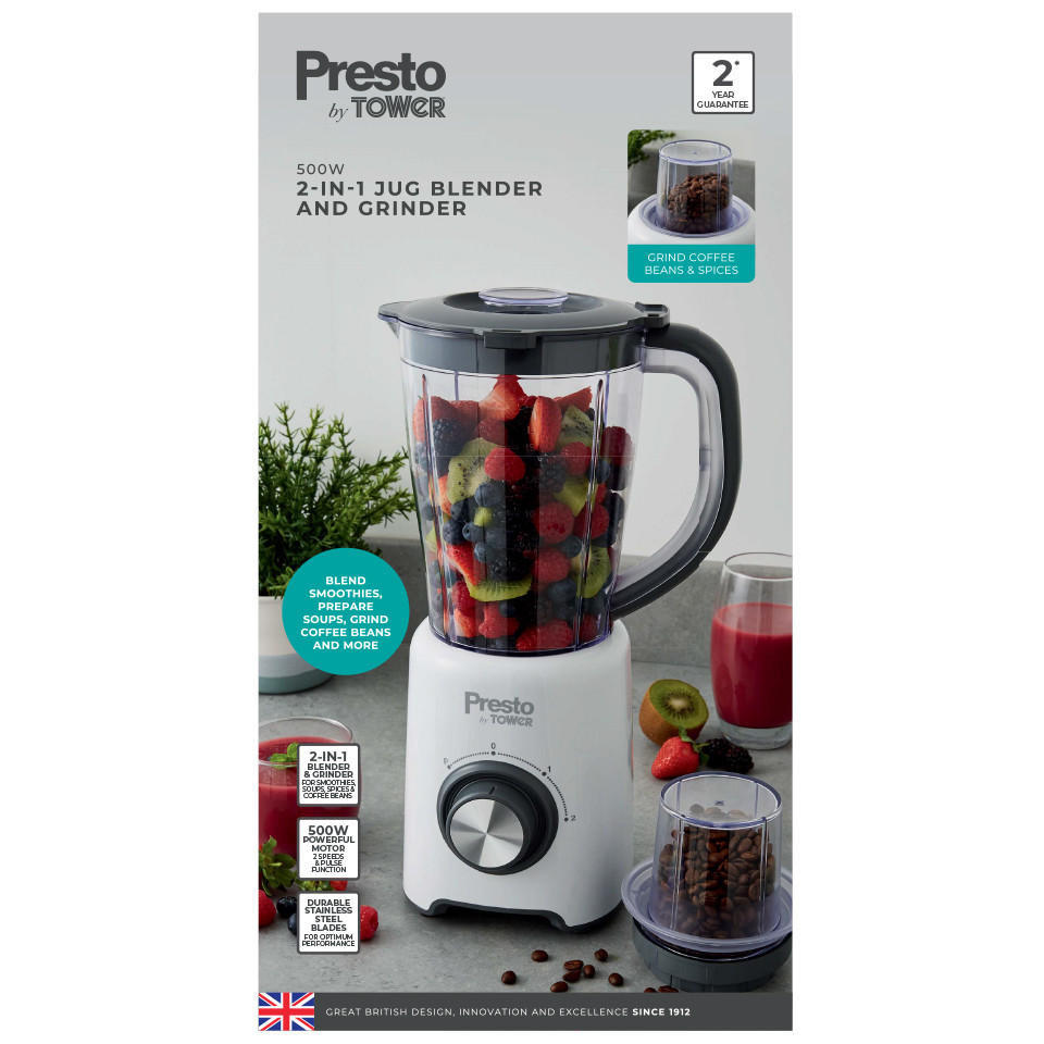 Tower 2-in-1 Blender and Grinder