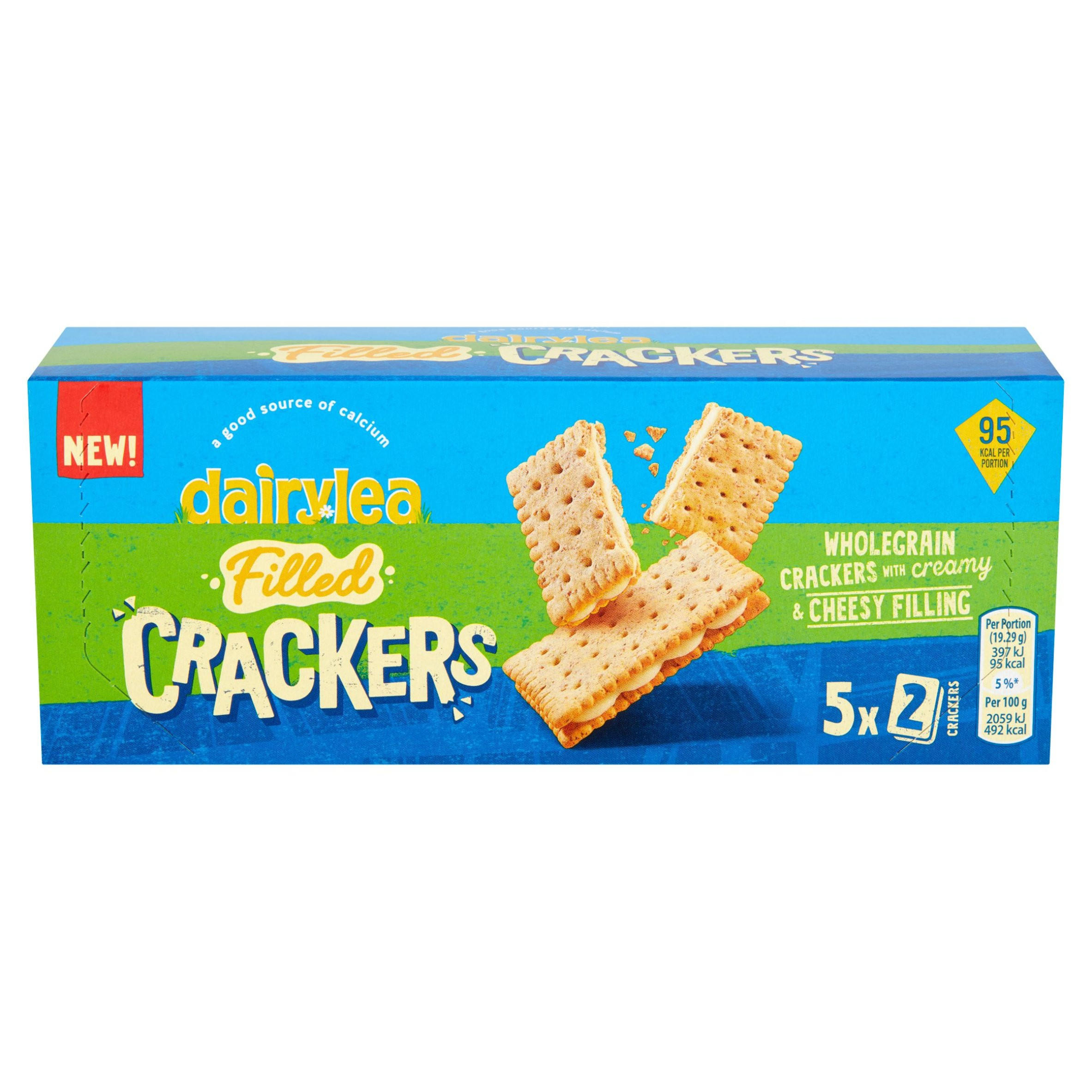 Dairylea Filled Crackers Cheesy Snack 5 pack 96.4g