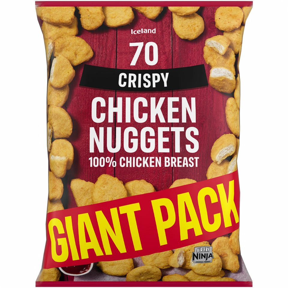 Iceland 70 Chicken Nuggets Crispy 1.47kg