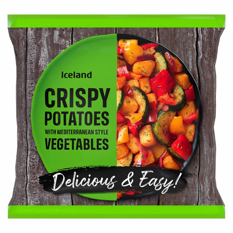 Iceland Crispy Potatoes with Mediterranean Style Vegetables 500g