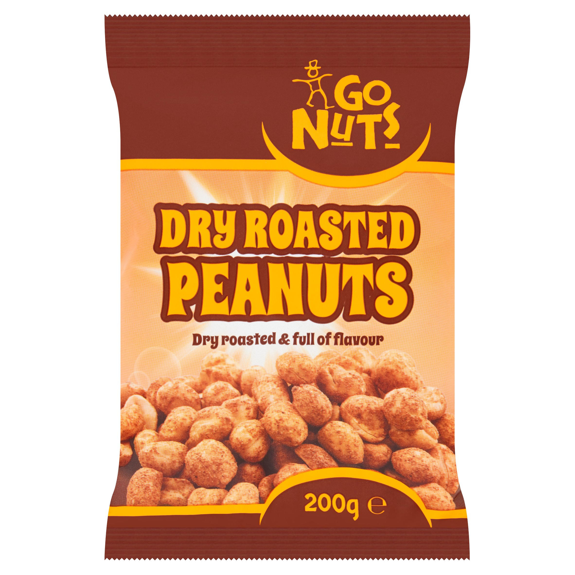 Go Nuts Dry Roasted Peanuts 160g
