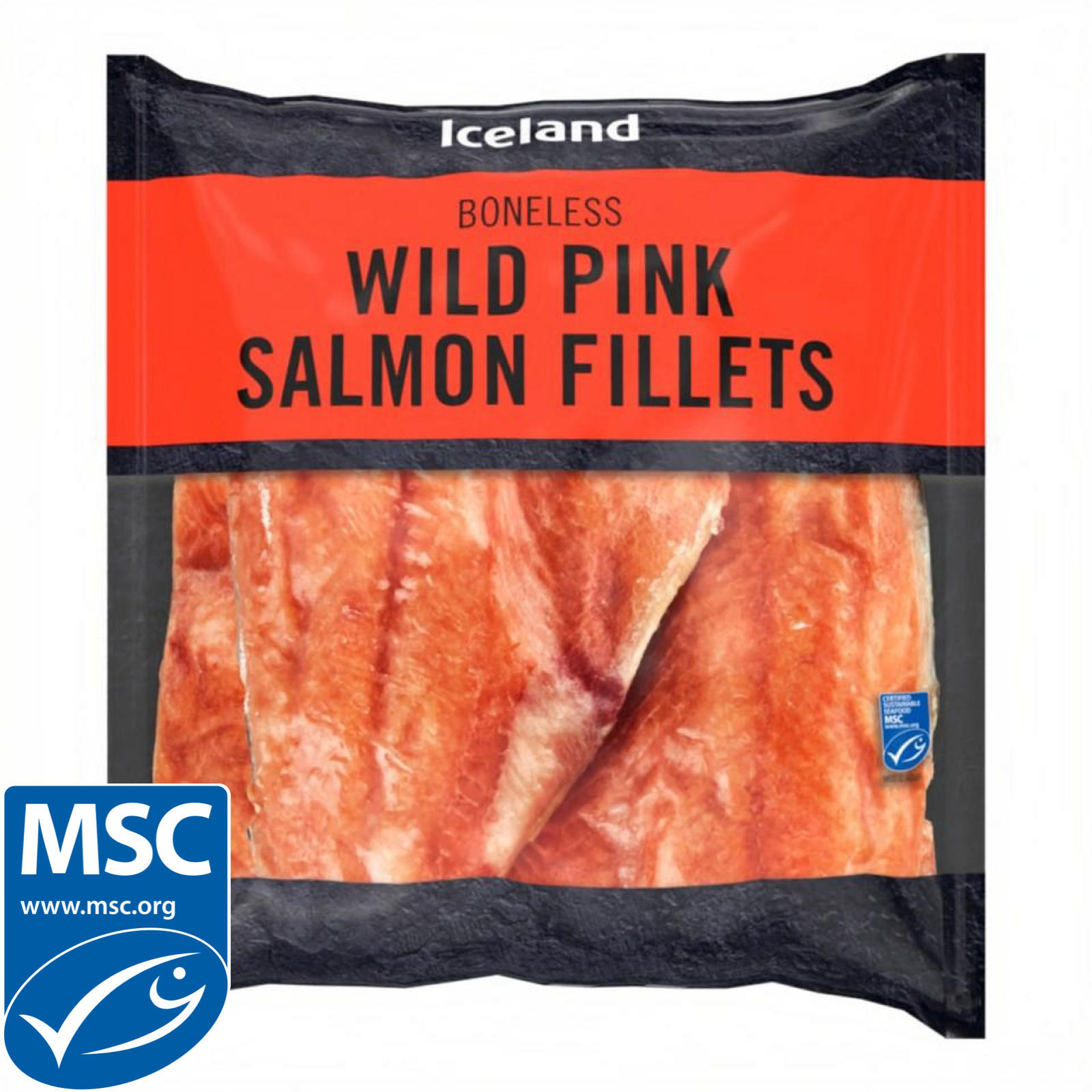 Iceland Wild Pink Salmon Fillets 330g