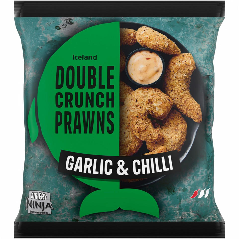 Iceland Garlic & Chilli Double Crunch Prawns 290g