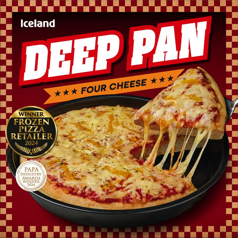 Iceland Deep Pan Four Cheese 382g