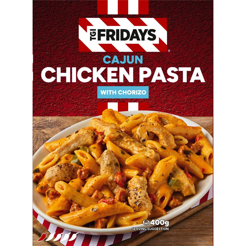 TGI Fridays Cajun Chicken Pasta with Chorizo 400g