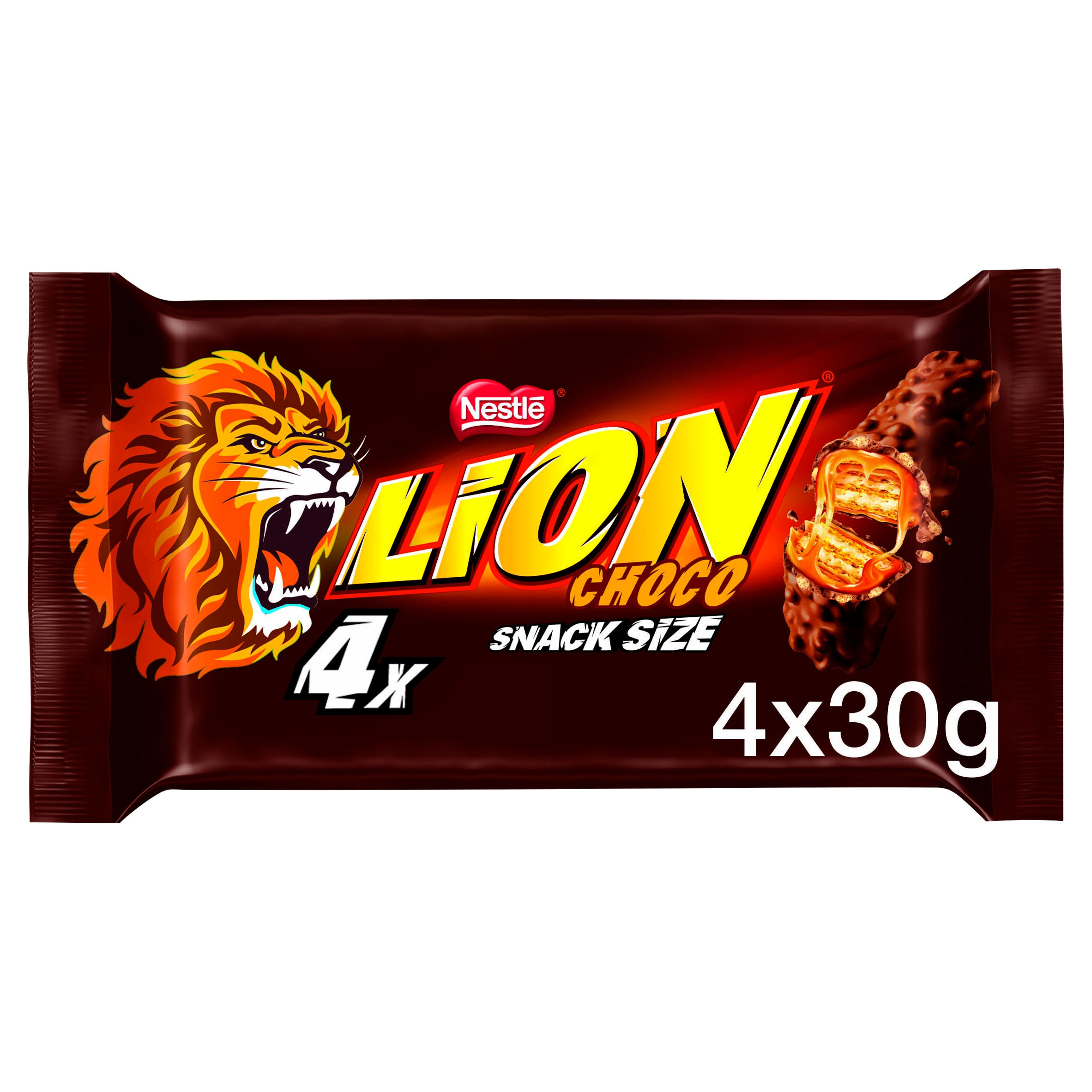 Lion Milk Chocolate Snacksize Bar 4 Pack Multipack 120g