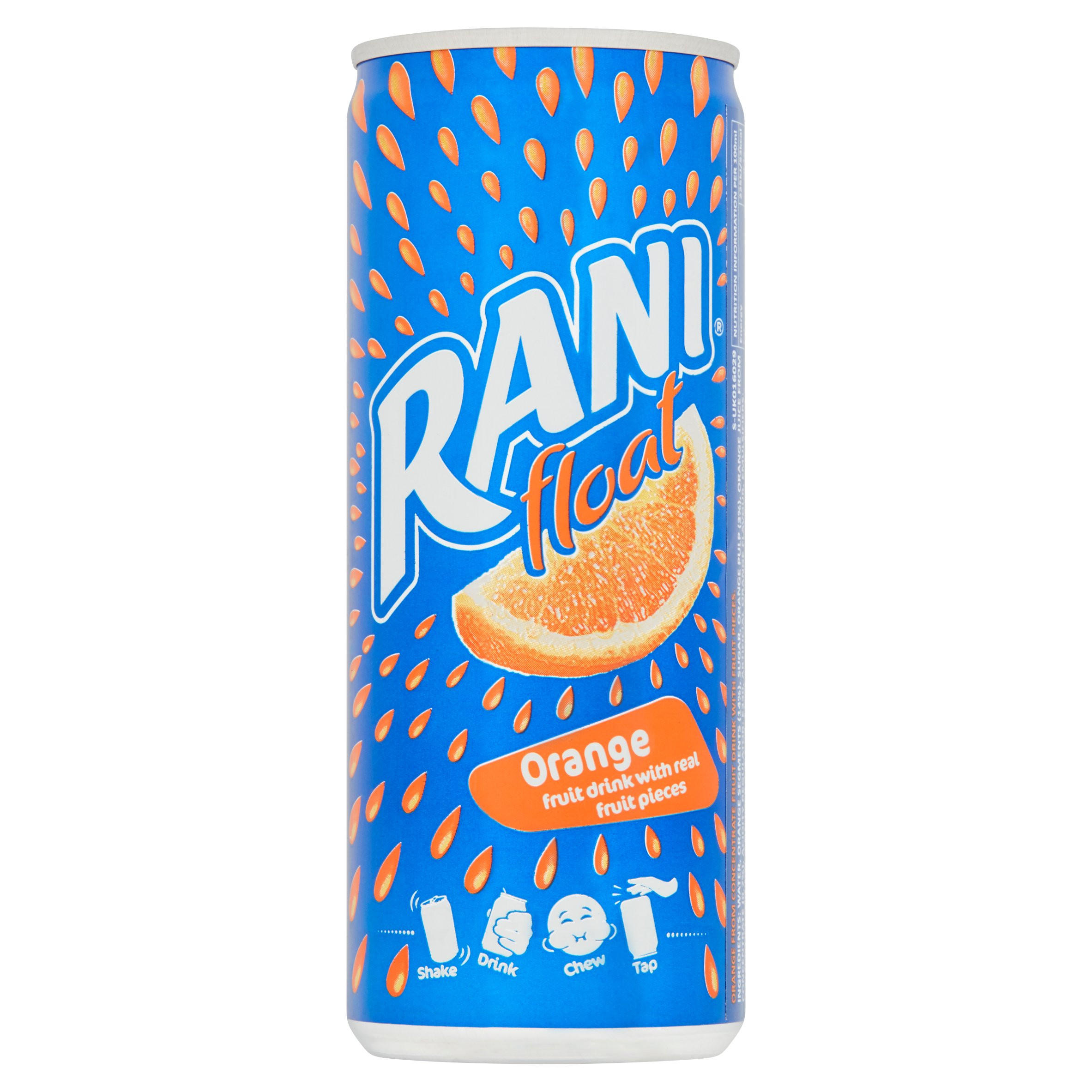 Rani Float Orange Fruit Drink with Real Fruit Pieces 240ml