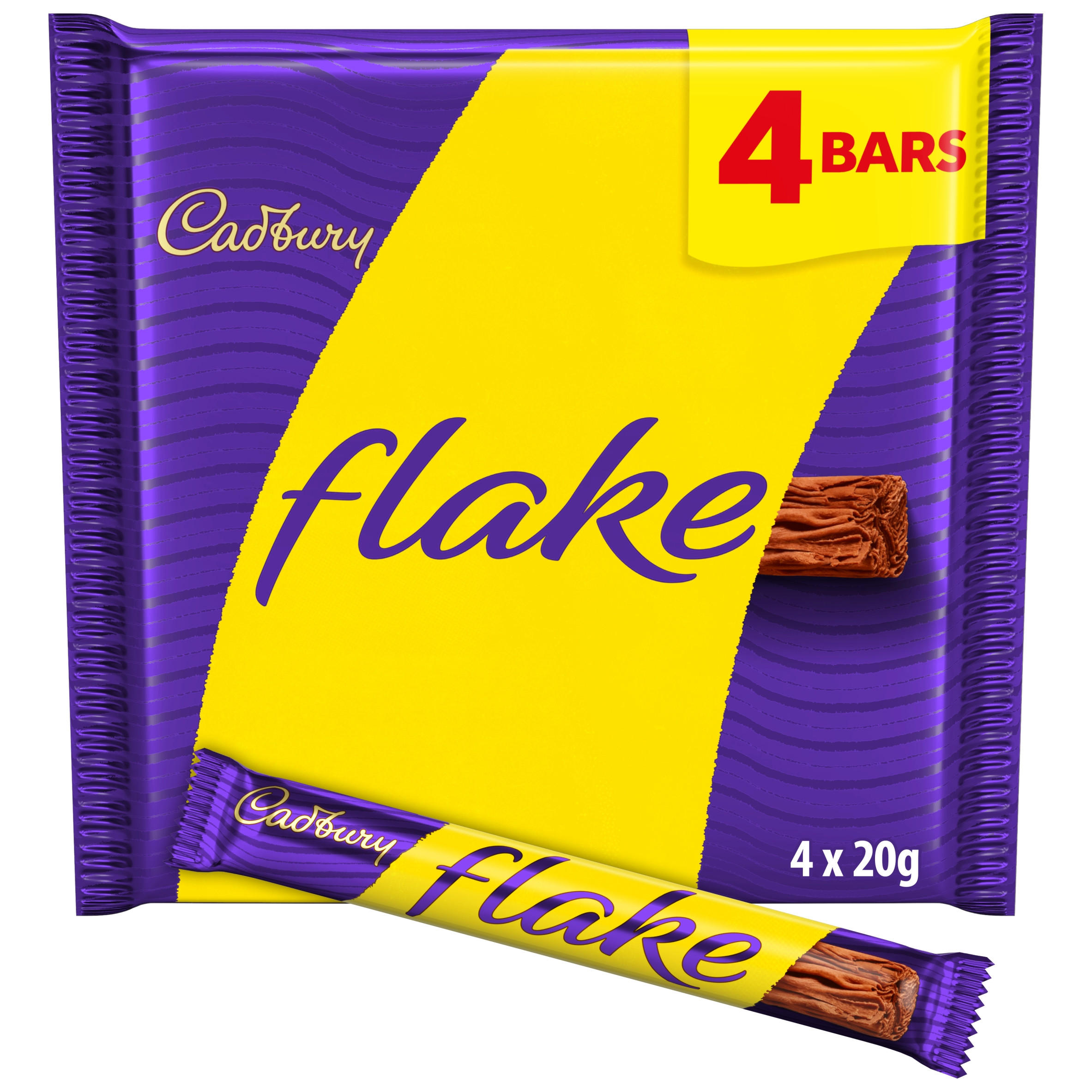 Cadbury Flake Chocolate Bar 4 Pack Multipack 80g (4 x 20g)