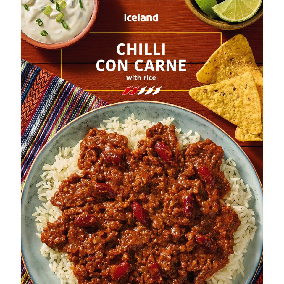 Iceland Chilli Con Carne with Rice 400g