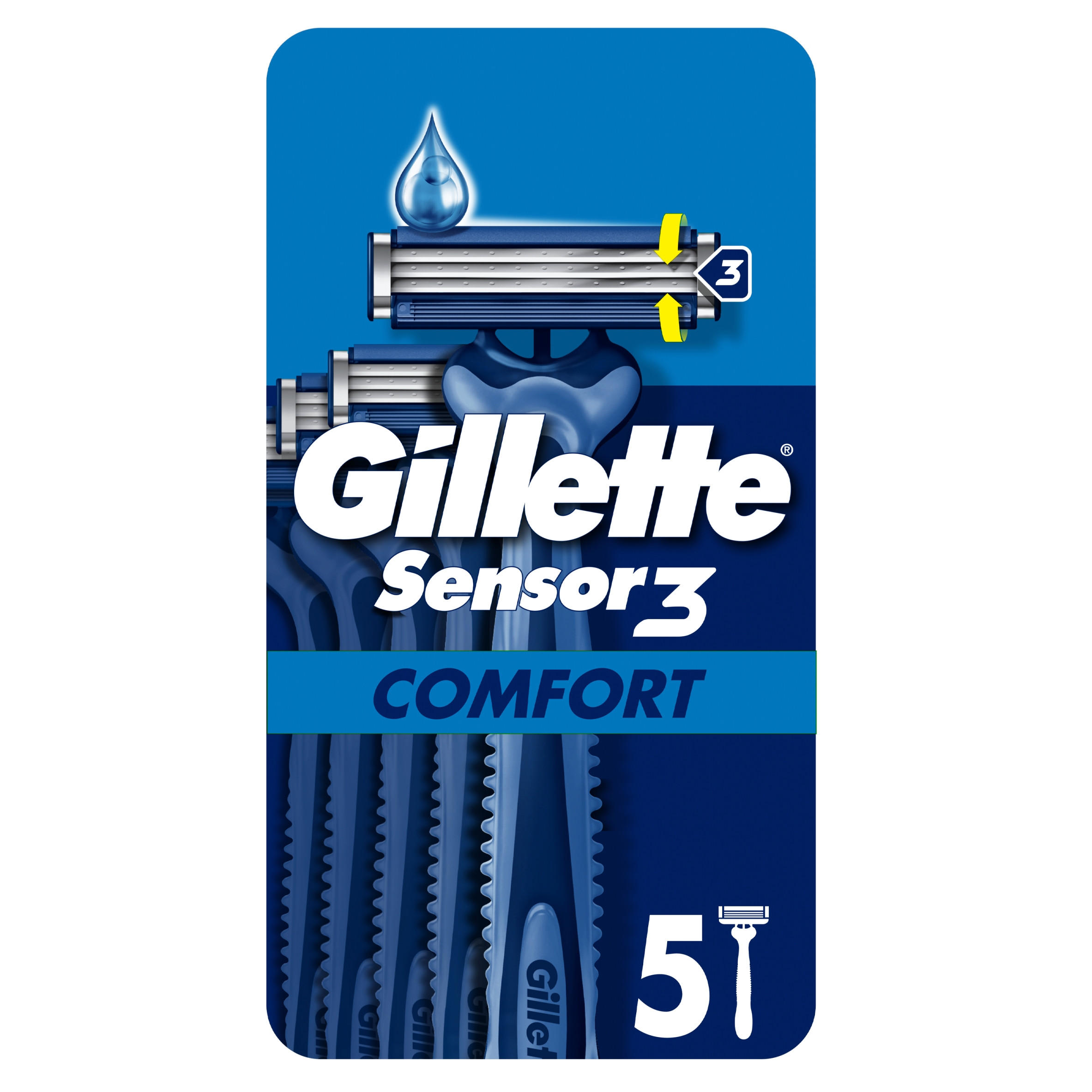 Gillette Sensor3 Comfort, Disposable Razors