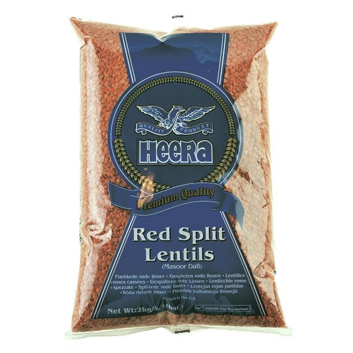 Heera Red Split Lentils 2KG