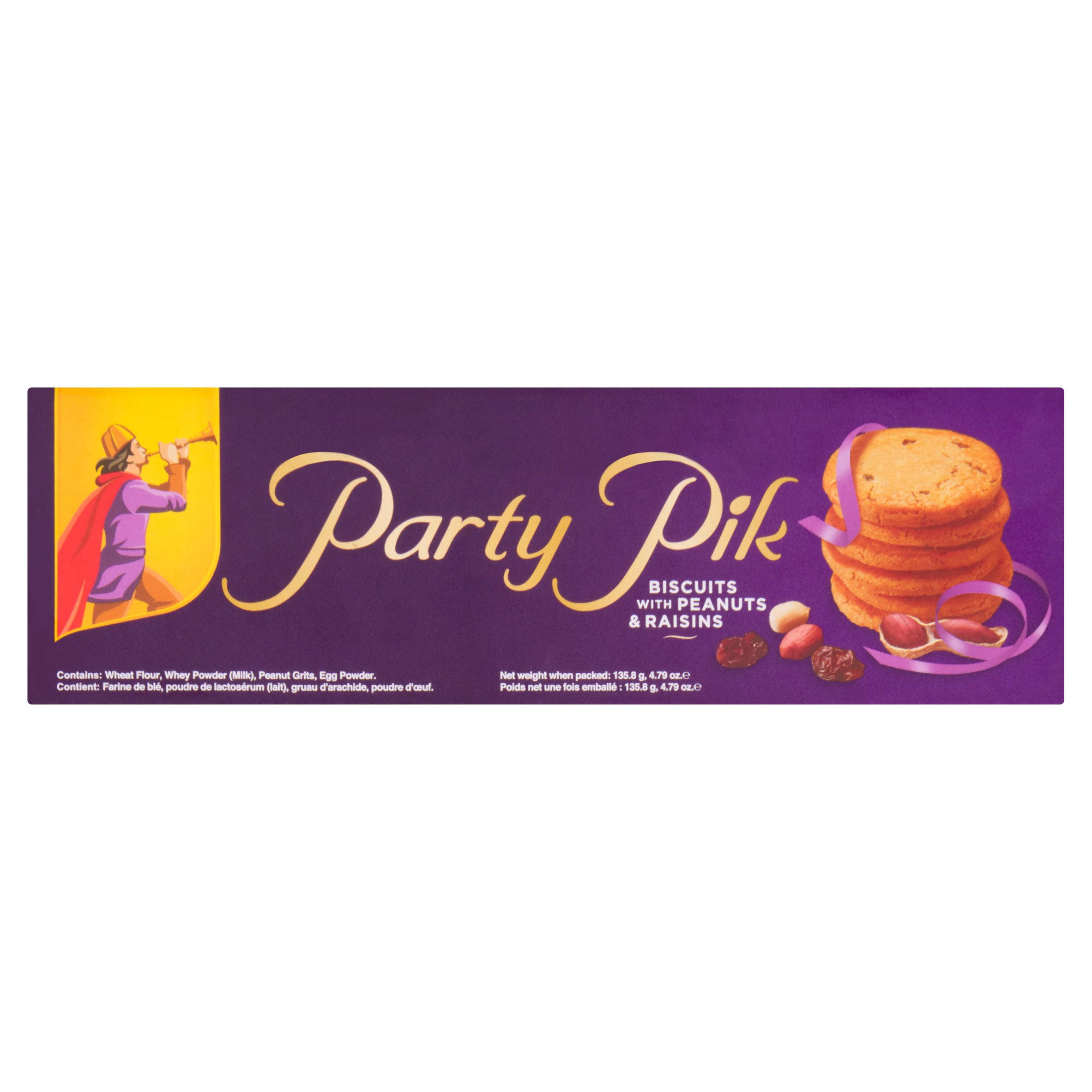 Party Pik Biscuits with Peanuts & Raisins 135.8g