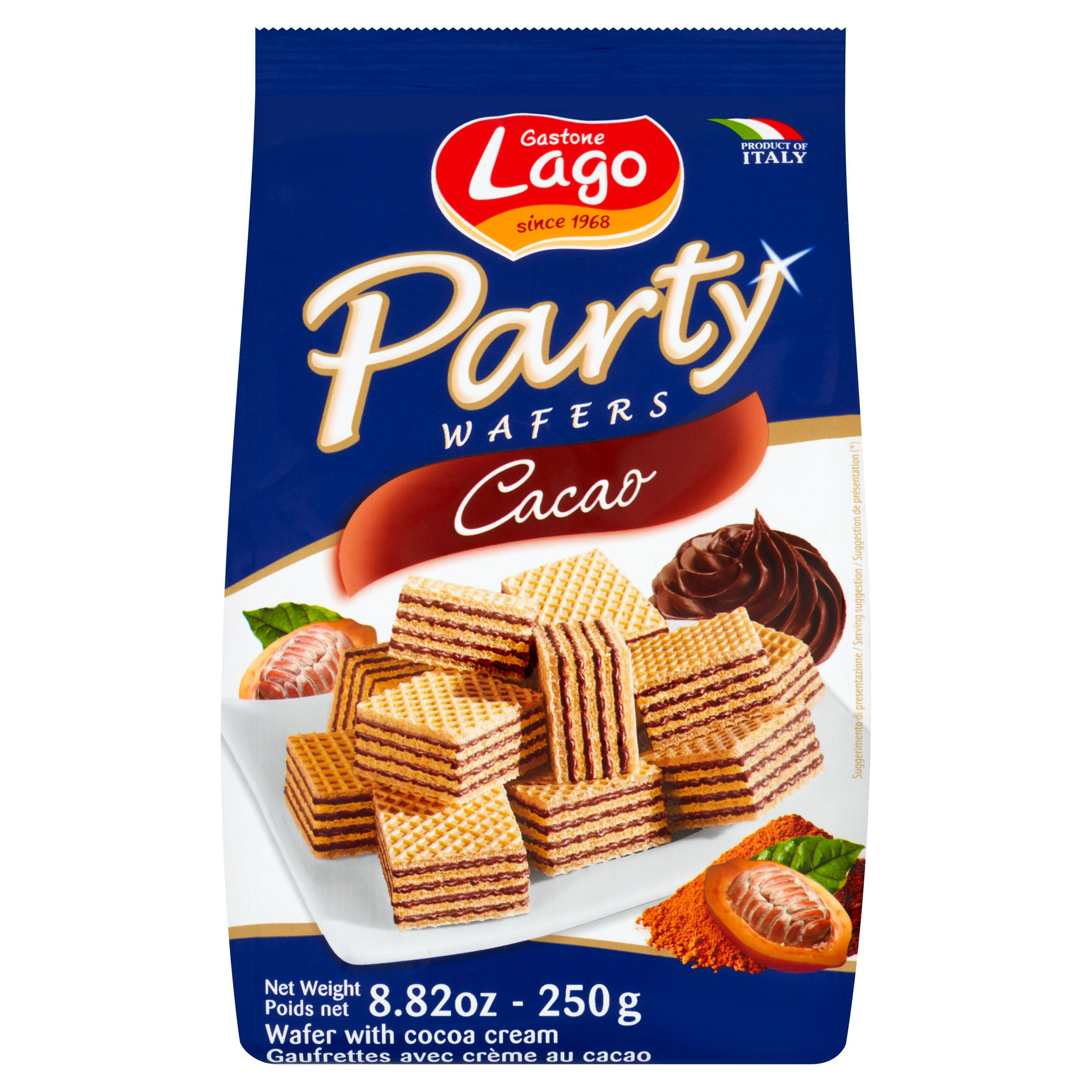 Gastone Lago Party Wafers Cacao 250g