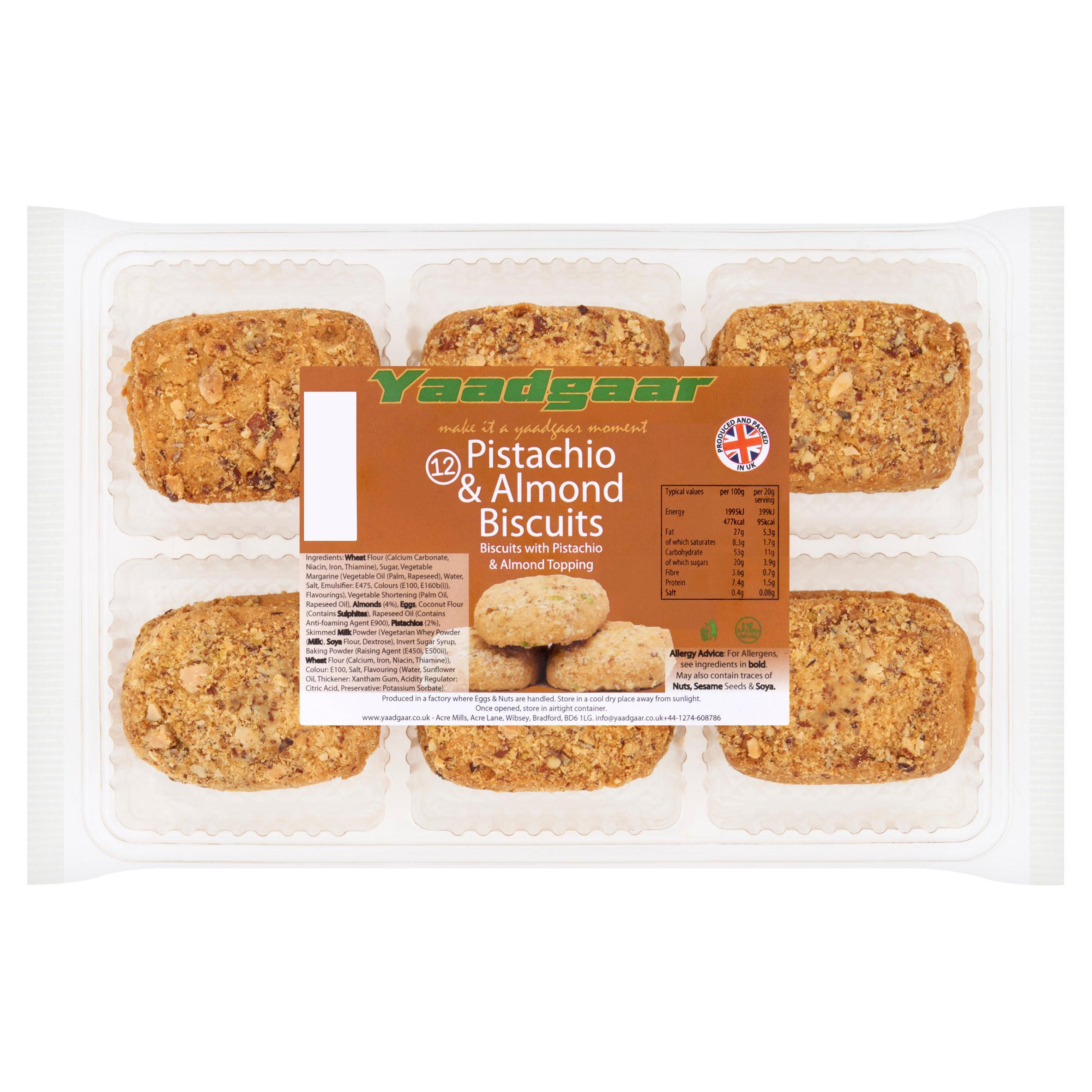 Yaadgaar 12 Pistachio & Almond Biscuits