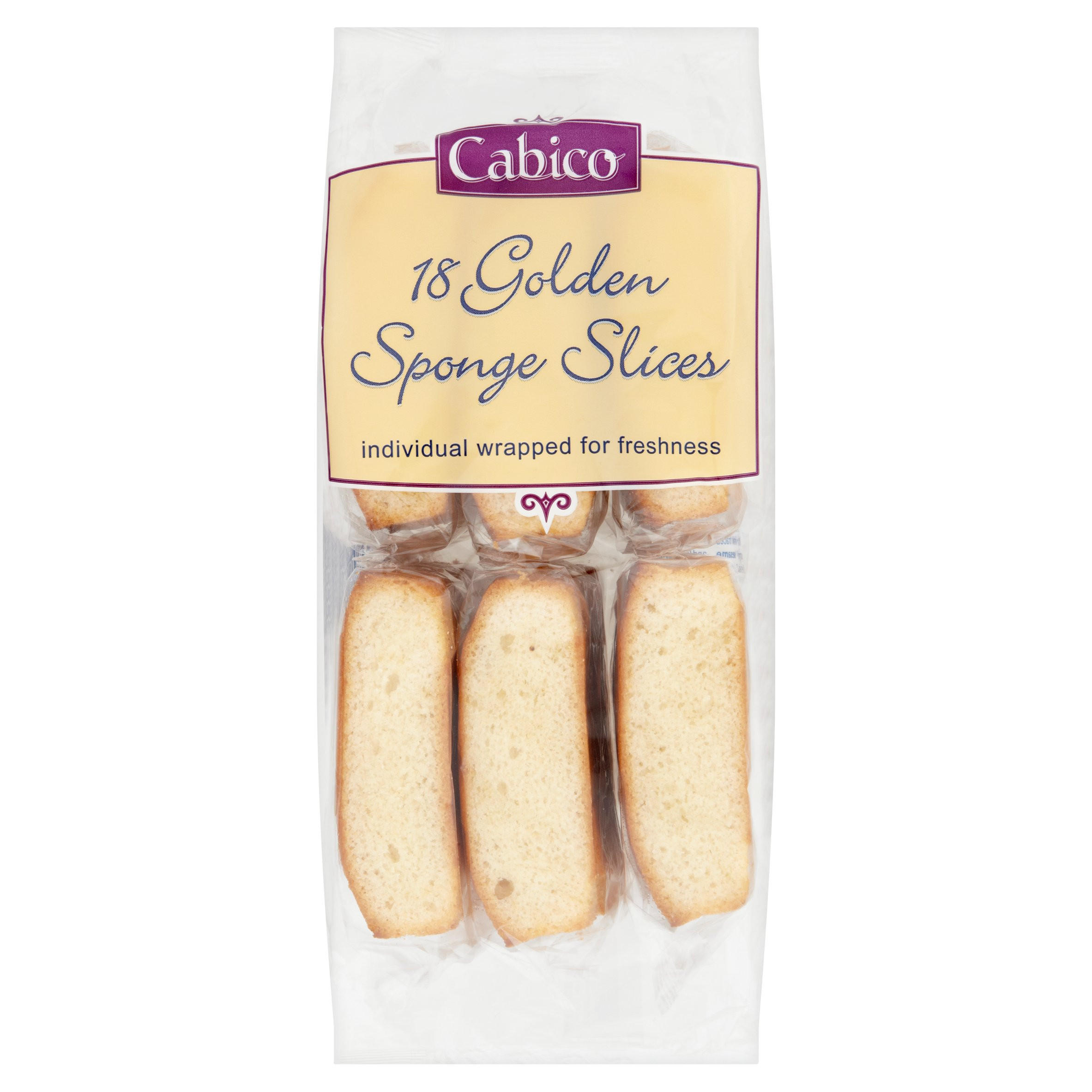Cabico 18 Golden Sponge Slices 370g