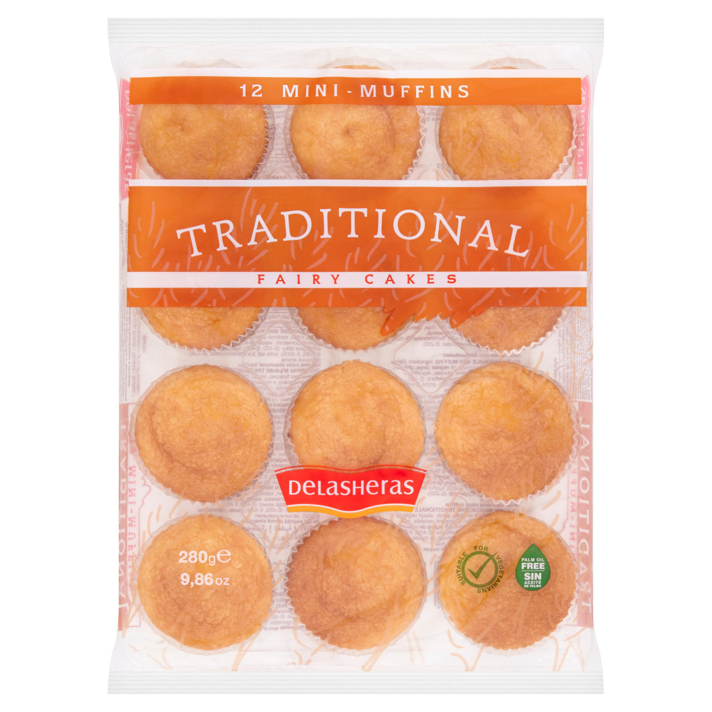 Delasheras Traditional Fairy Cakes 12 Mini-Muffins 280g