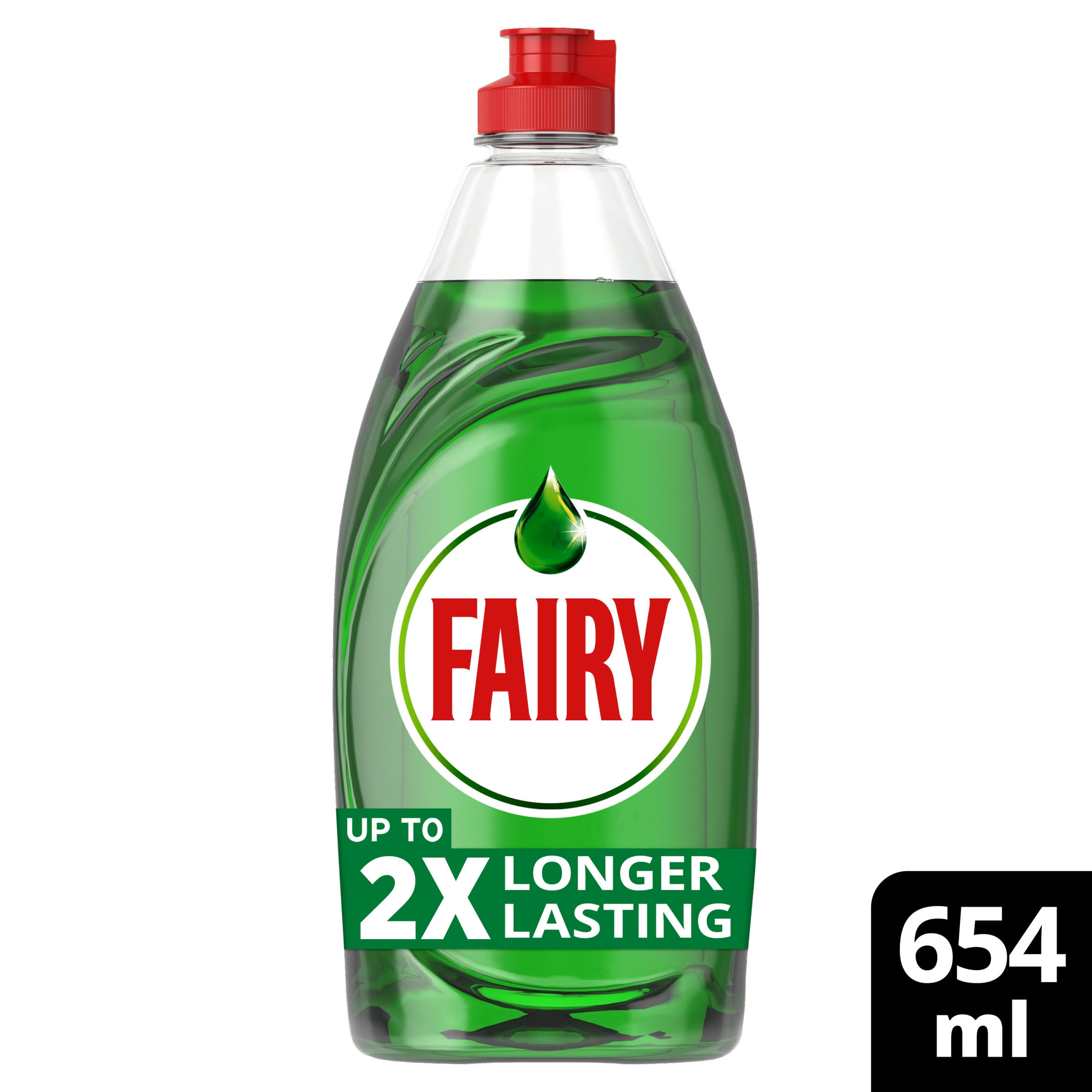 Fairy Original Washing Up Liquid Green with LiftAction 654ML