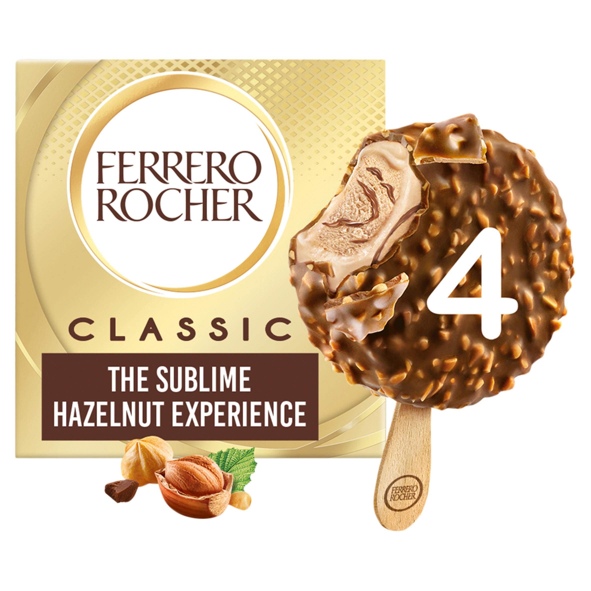 Ferrero Rocher Classic Ice Cream Sticks 4x70ml