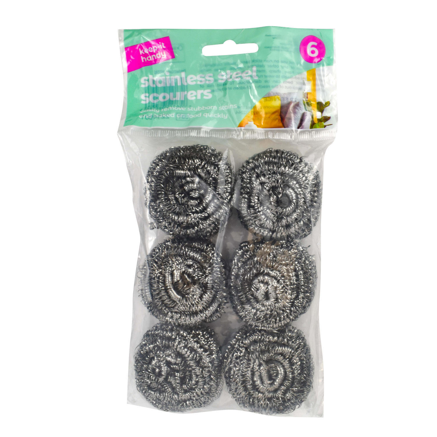 Keep It Handy Stainless Steel Scourers 6 Pack