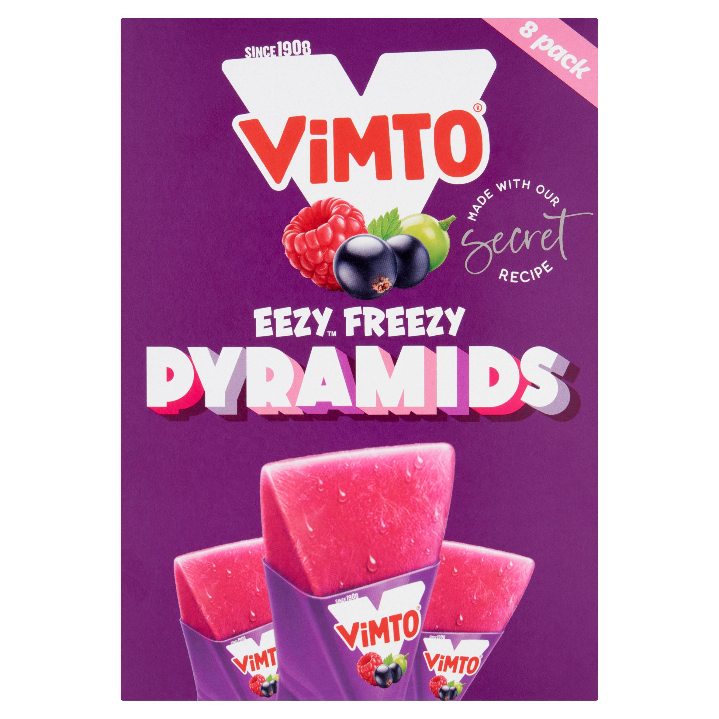 Vimto Eezy Freezy Pyramids 8 x 62ml