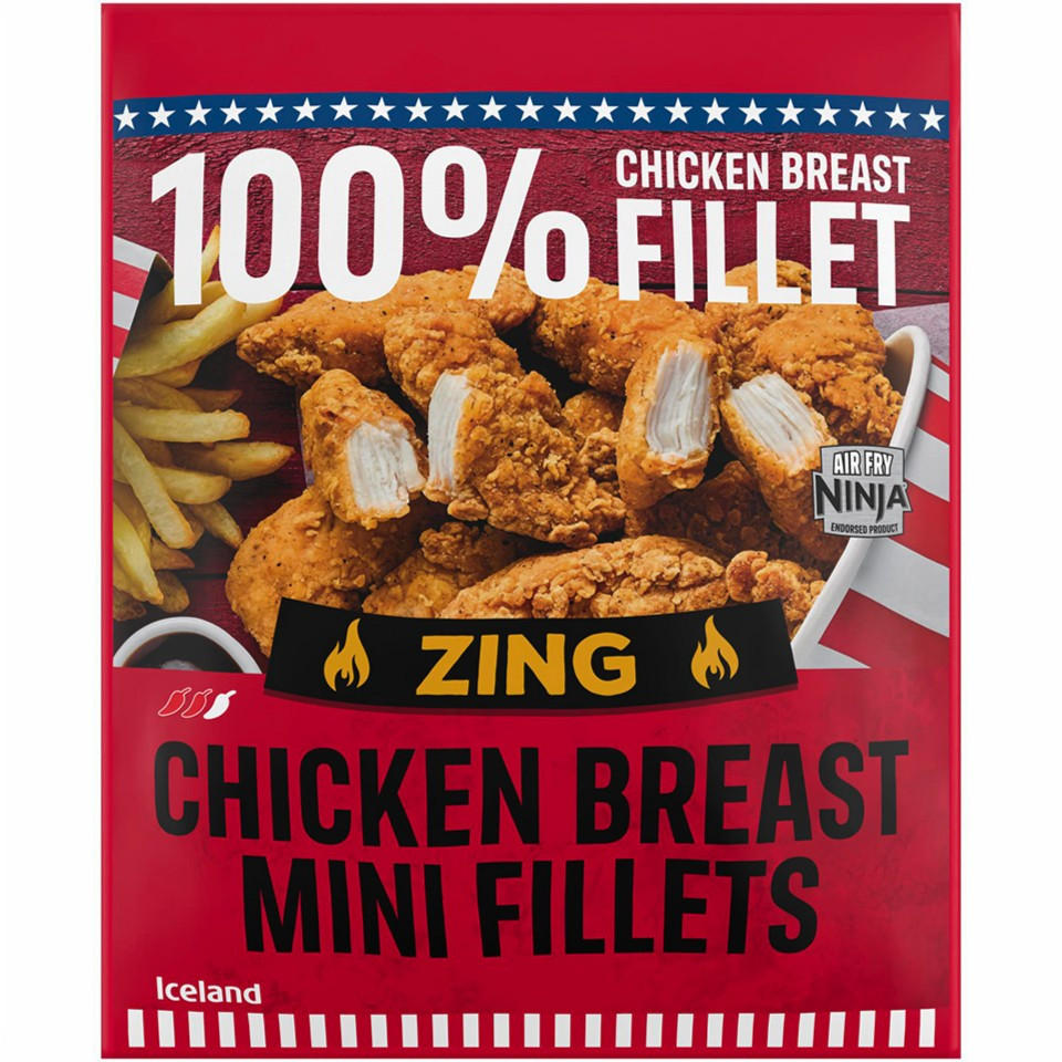 Iceland Chicken Breast Mini Fillets Zing 500g