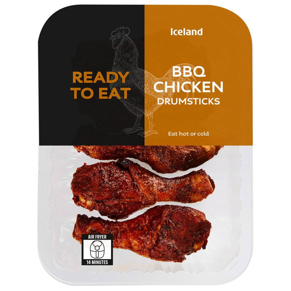 Iceland BBQ Chicken Drumsticks 370g