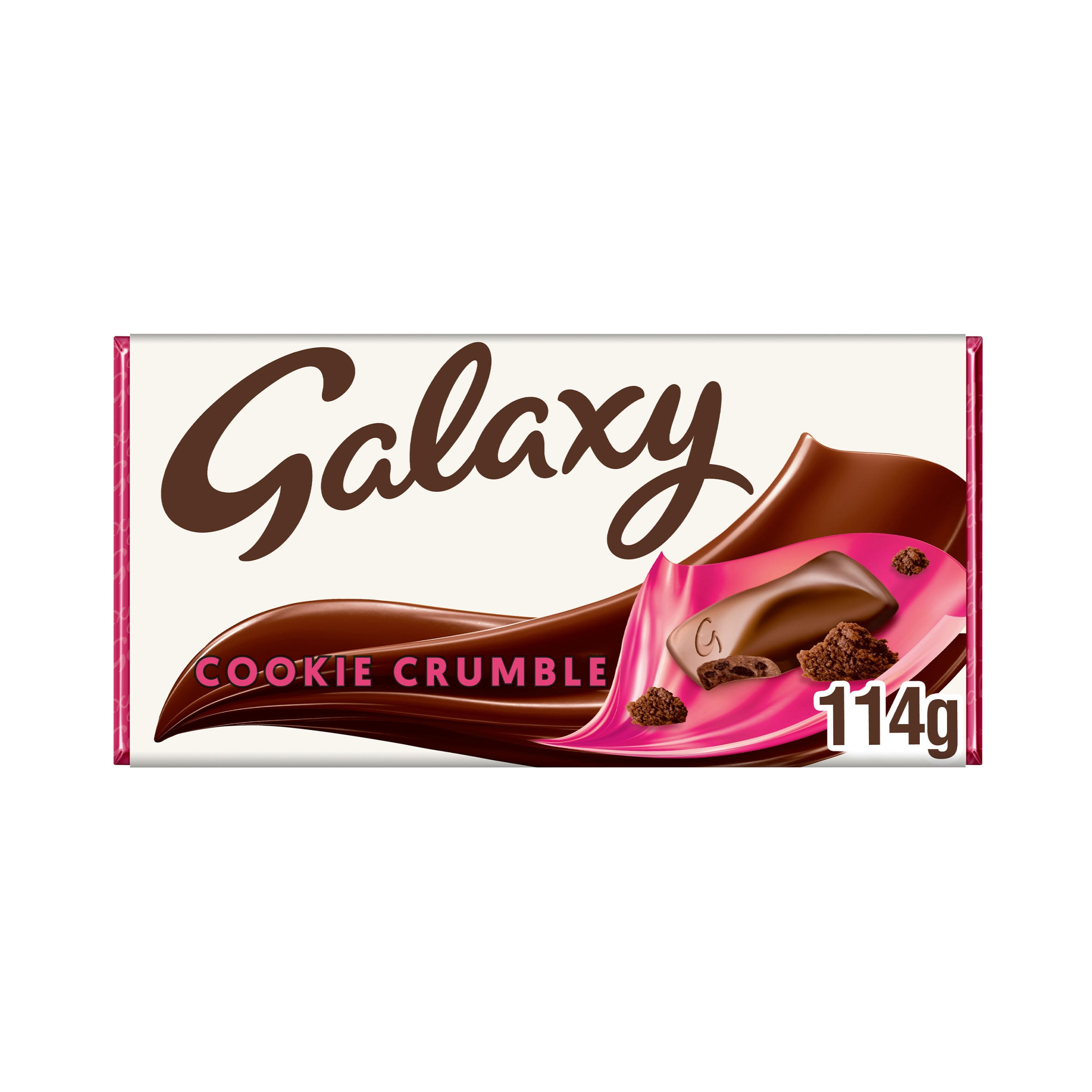Galaxy Cookie Crumble & Milk Chocolate Block Bar 114g