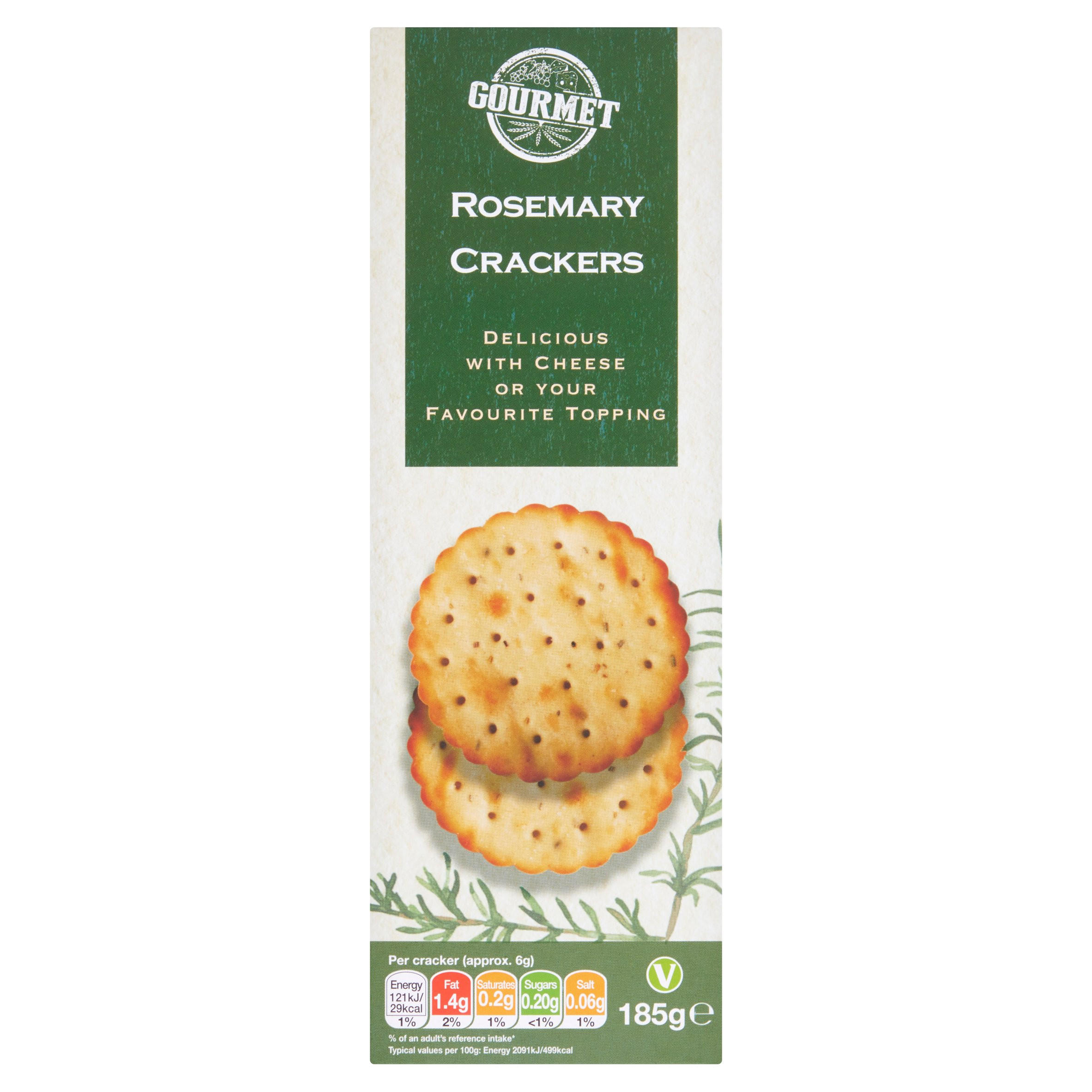 Sunray Snacks Rosemary Crackers 185g