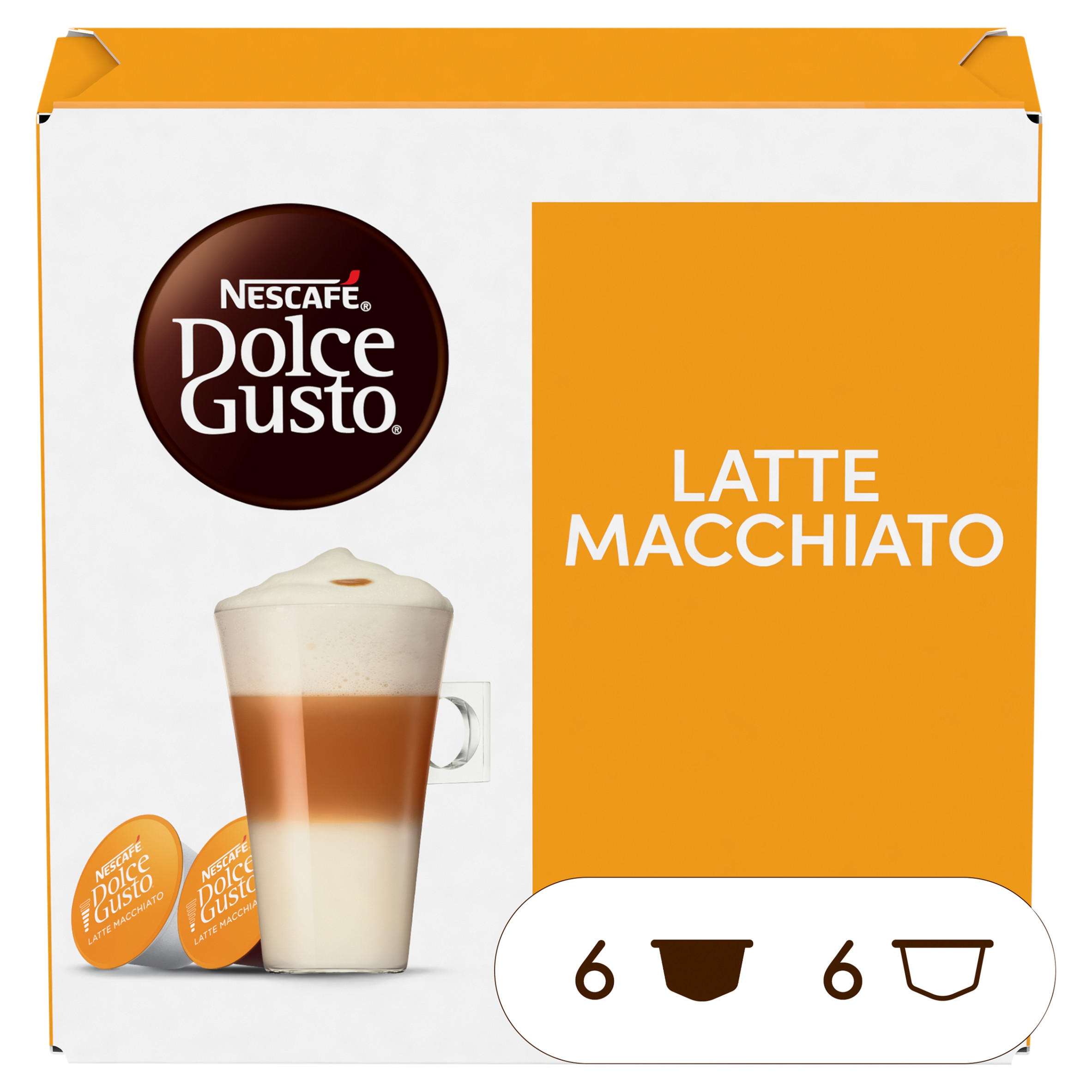 Nescafe Dolce Gusto Latte Macchiato Coffee Pods X12