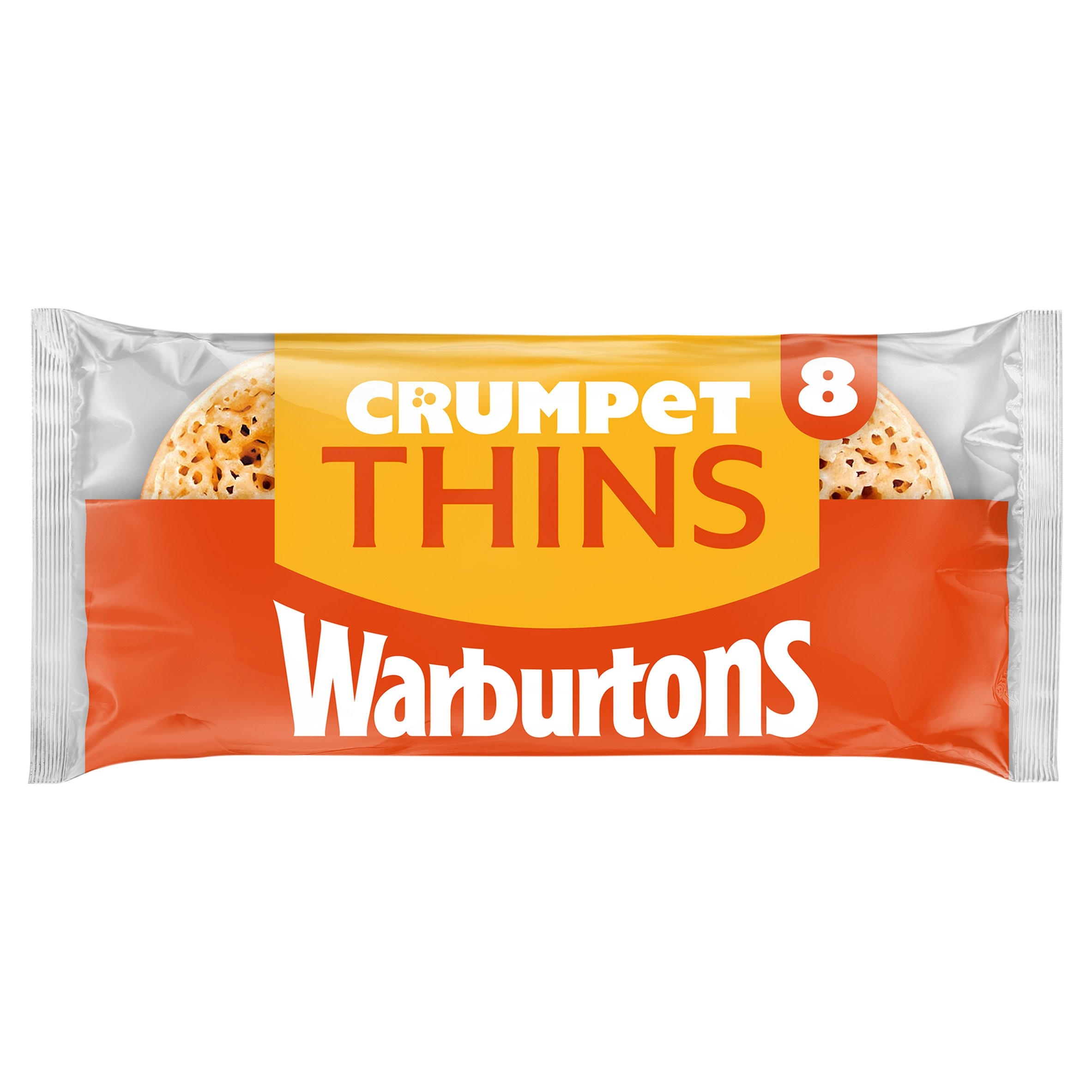 Warburtons 8 Crumpet Thins