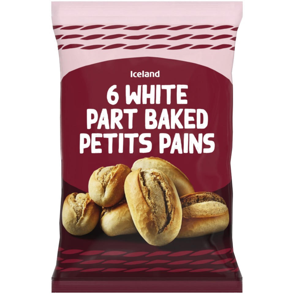 Iceland 6 White Part Baked Petits Pains 300g