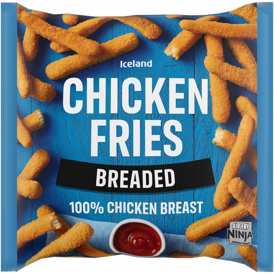 Iceland Chicken Fries Breaded 500g