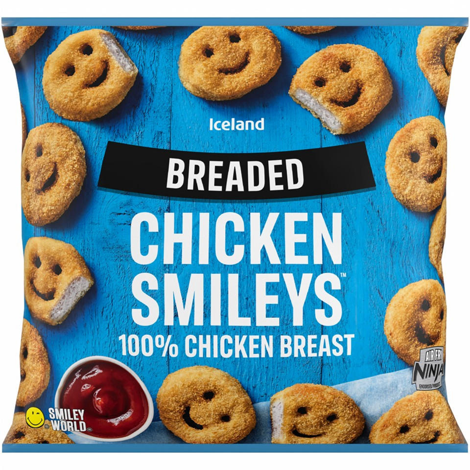 Iceland Breaded Chicken Breast Smileys™ 500g
