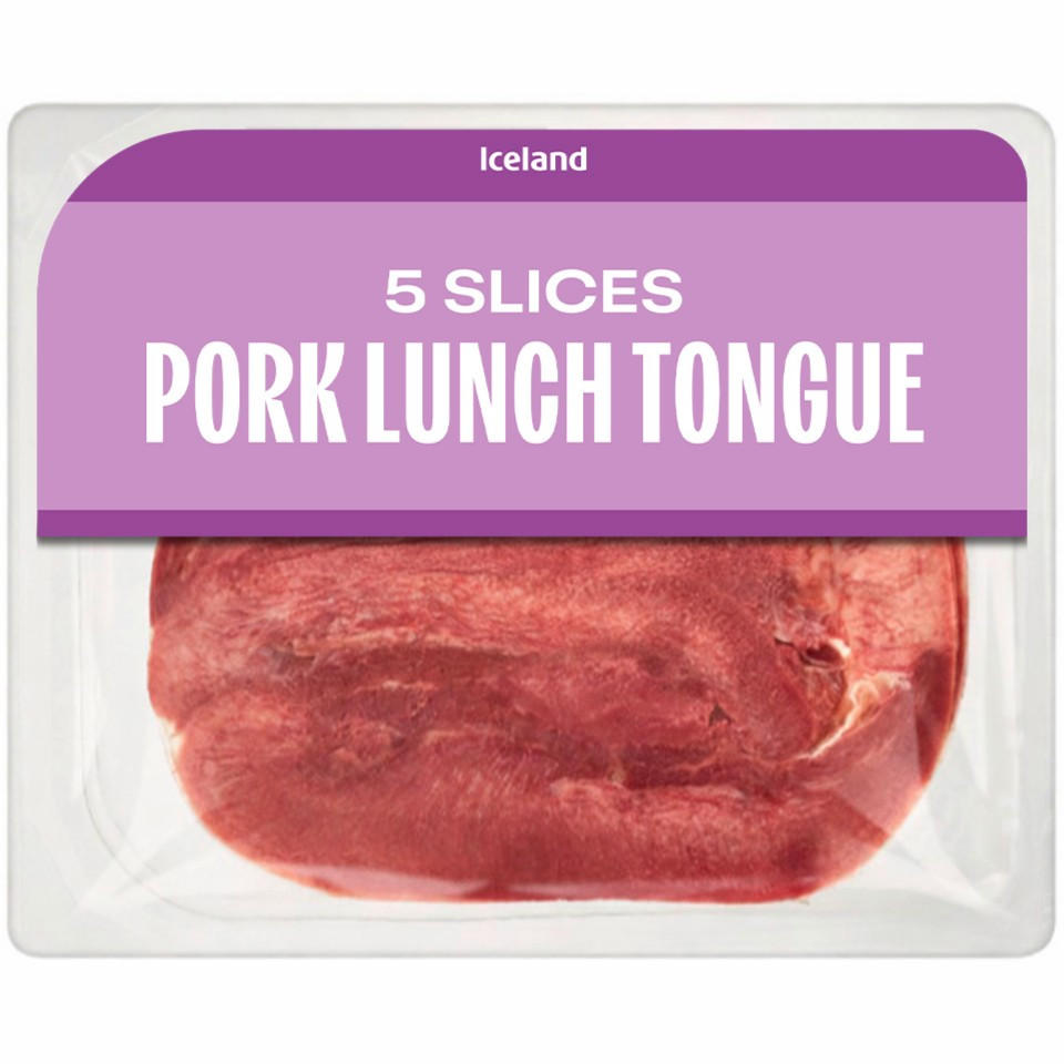Iceland 5 Slices (Approx.) Pork Lunch Tongue 100g