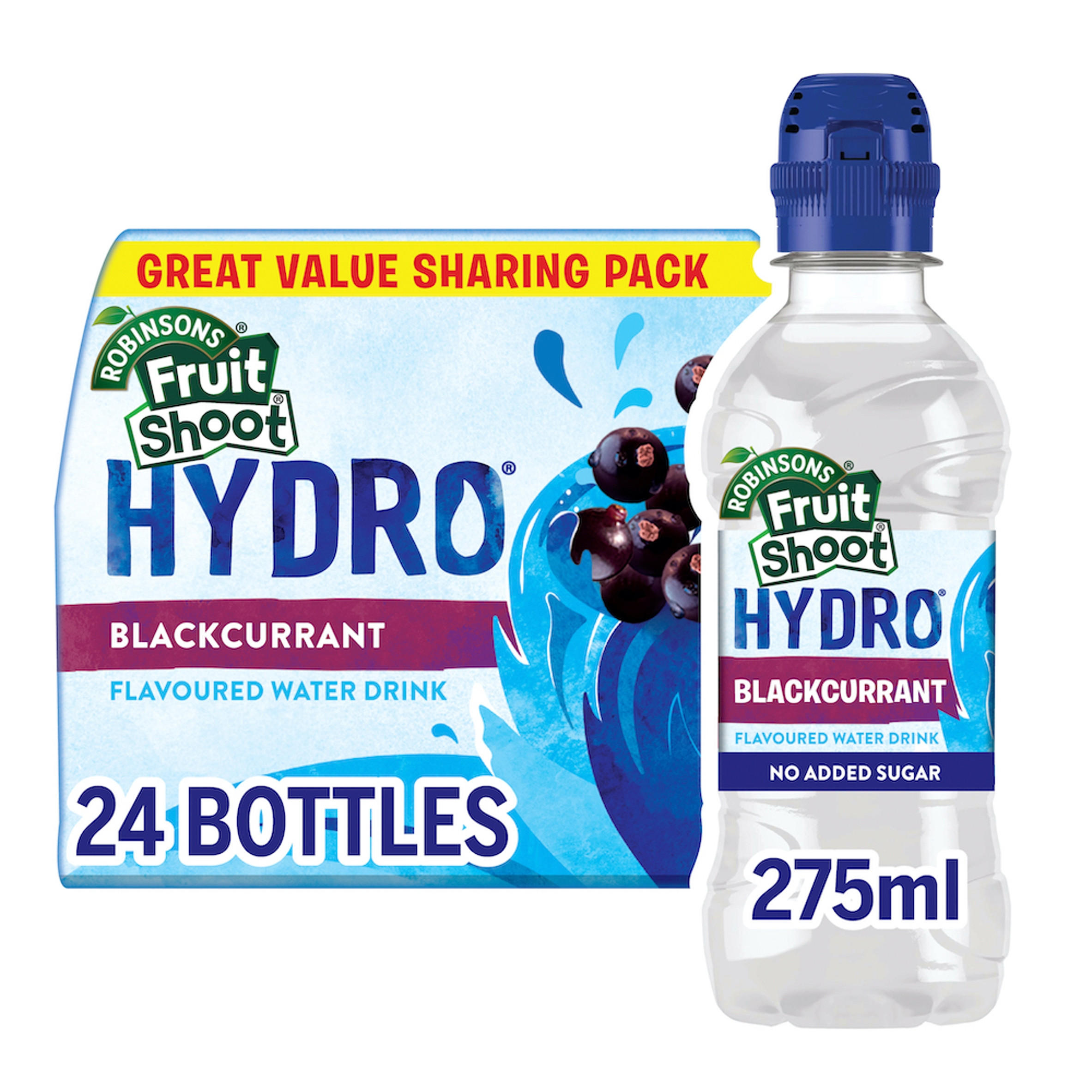 Fruit Shoot Hydro Blackcurrant Kids Flavoured Water Drink 24 x 275ml