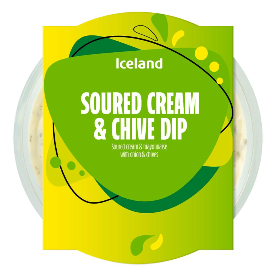 Iceland Soured Cream & Chive Dip 200g