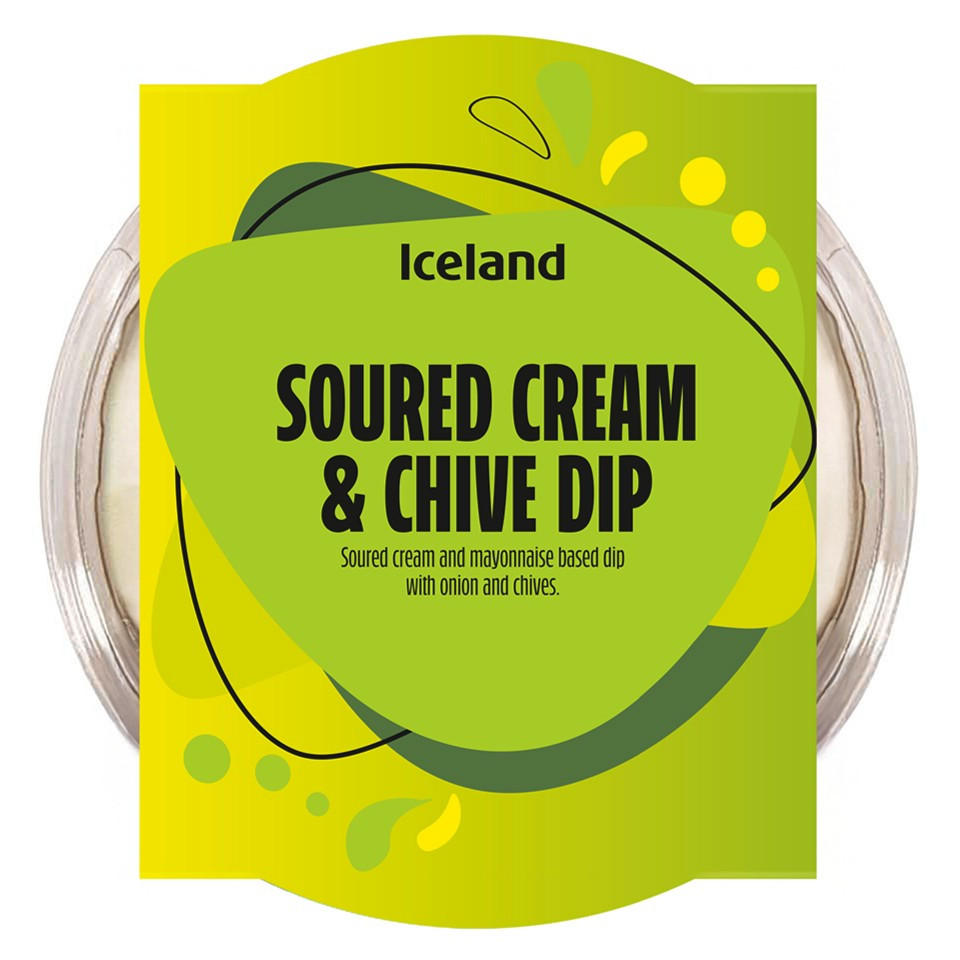 Iceland Soured Cream & Chive Dip 200g