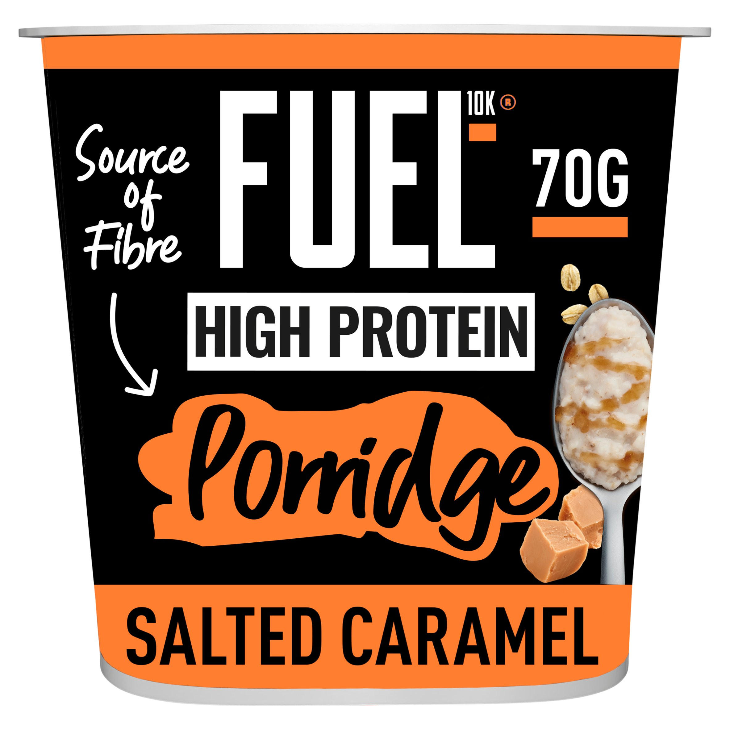 FUEL10K High Protein Salted Caramel Porridge Oat Cereal Pot 70g