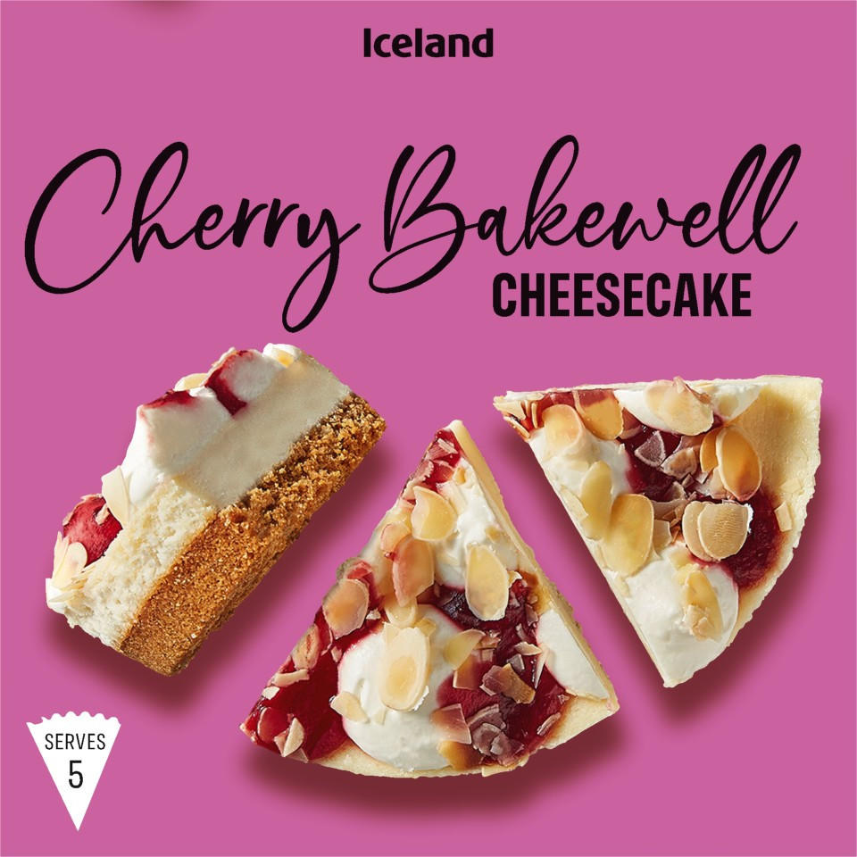 Iceland Cherry Bakewell Cheesecake 400g