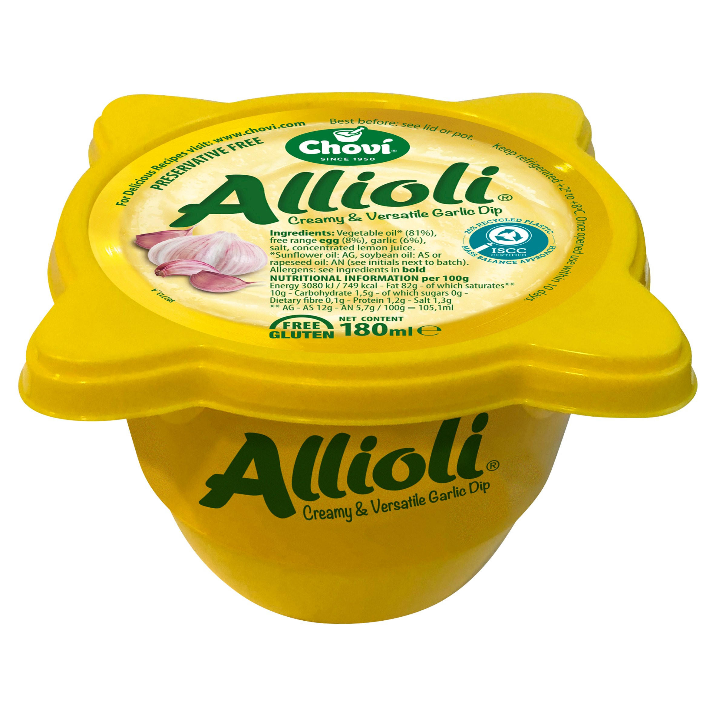 Chovi Allioli Creamy & Versatile Garlic Dip 180ml