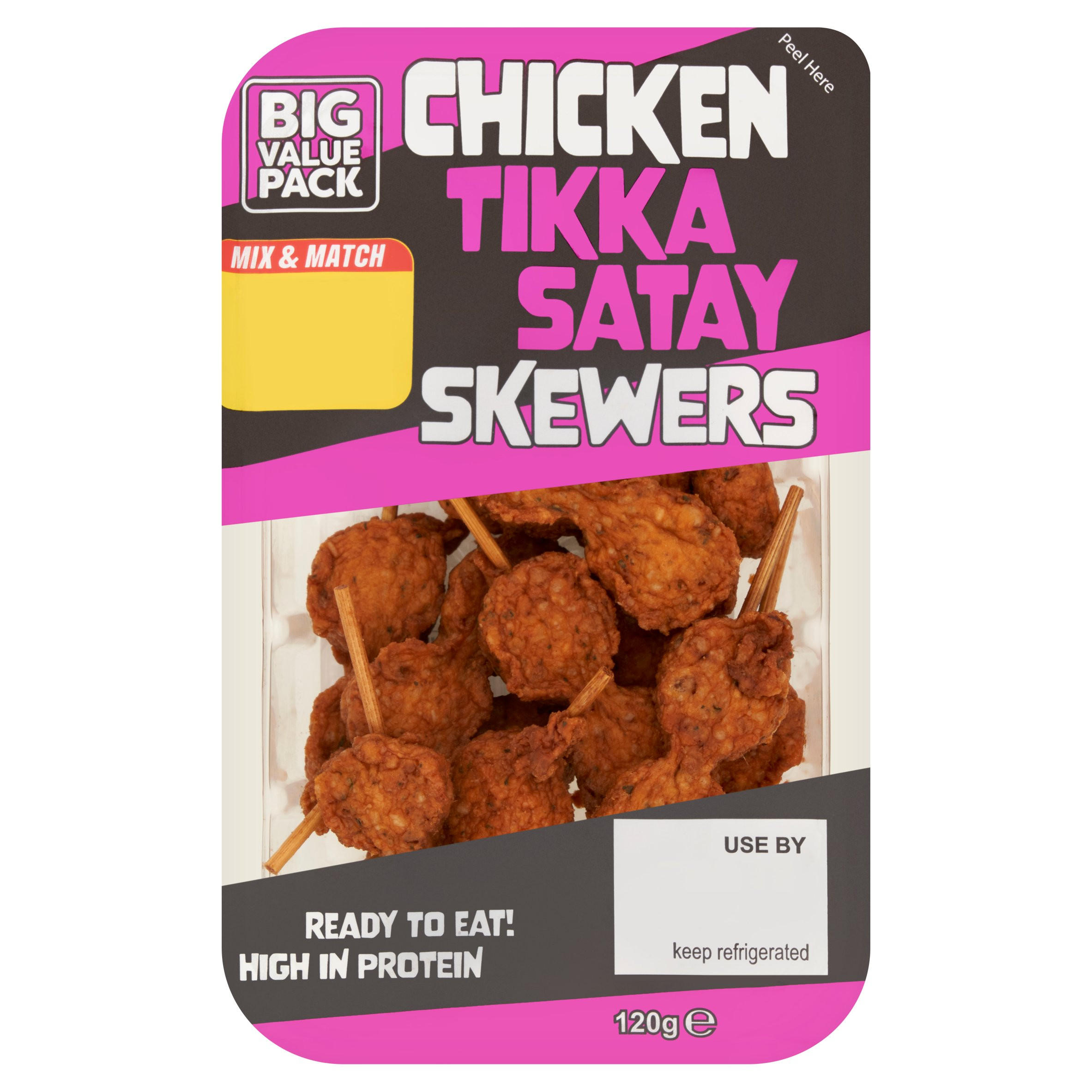 Chicken Tikka Satay Skewers 120g
