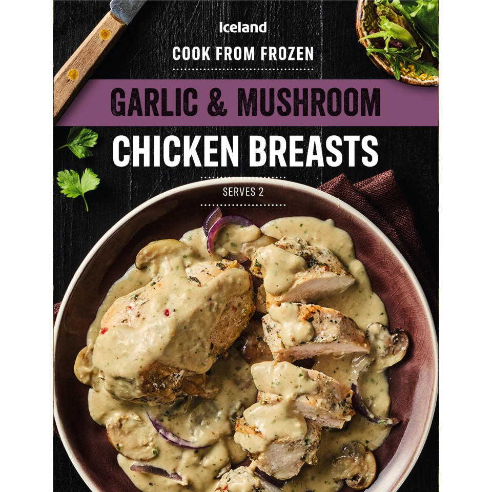 Iceland Garlic & Mushroom Chicken Breasts 400 g