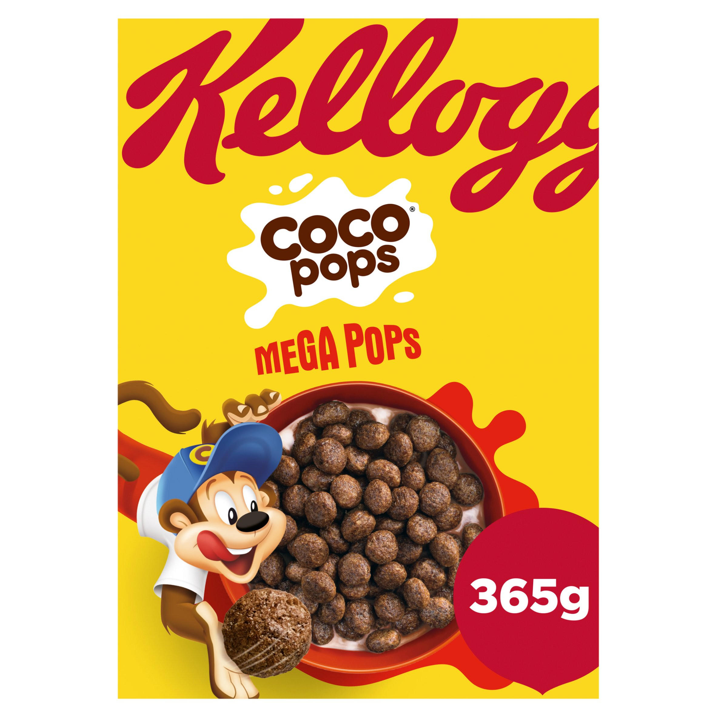 Coco Pops Mega Pops Chocolate Breakfast Cereal 365g
