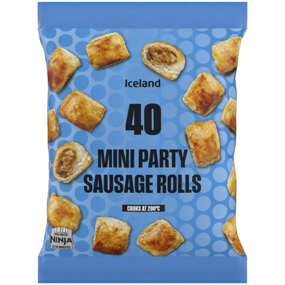 Iceland 40 (approx.) Mini Party Sausage Rolls 720g
